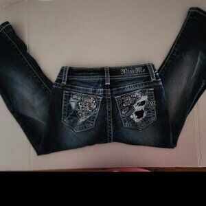 Miss Me Girls Size 7 Jeans HEMMED K7934B Boot Cut
